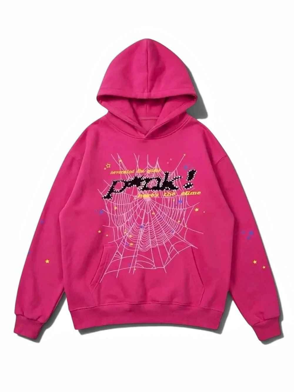 Spider Web Hoodie in Pink Size Medium NWT